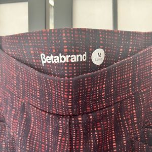 Betabrand Size M Long Work Yoga Pants Skinny Pink Pockets
